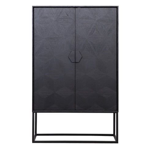 Laxon Black 2 Door Cabinet